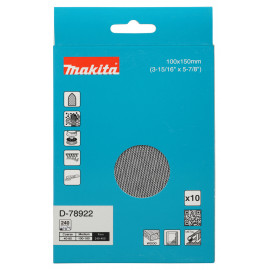 D-78922 Lija malla Delta 100 x 150 mm, A240, paquete de 10 unidades